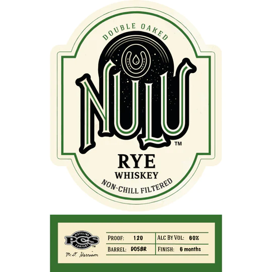 BUY Nulu Double Oaked Rye Whiskey Batch WC3 'West Coast Exclusive' ONLINE