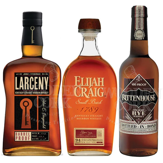 buy Larceny Barrel Proof, Elijah Craig Small Batch & Rittenhouse Straight Rye Bundle