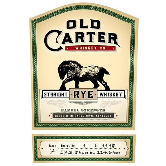Buy Old Carter Straight Rye Whiskey Batch 7 online