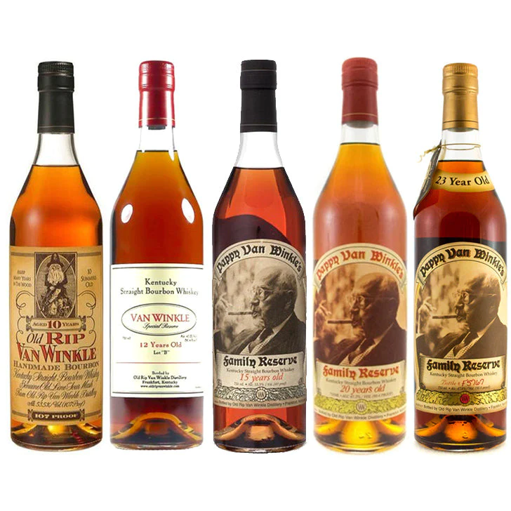 Buy Pappy Van Winkle's 10 Year, 12 Year, 15 Year, 20 Year & 23 Year Bundle online