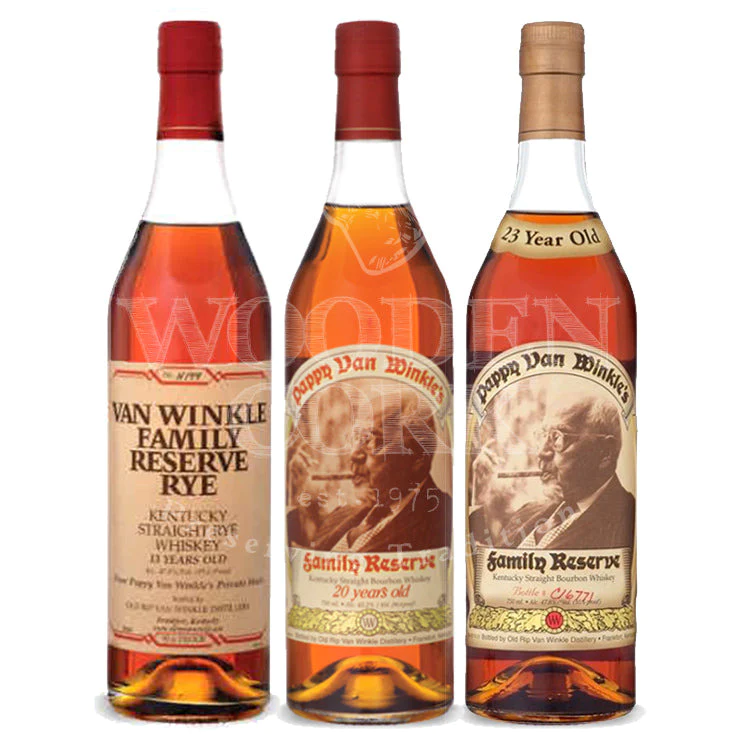 Buy Pappy Van Winkle's Family Reserve Rye & 20 Year & 23 Year Bundle online