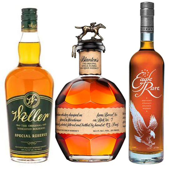 buy Weller Special Reserve & Blanton's Original Single Barrel Bourbon & Eagle Rare Bourbon Bundle