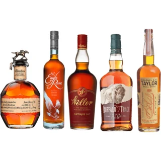 Buy Blanton's Original, Eagle Rare, Weller Antique 107, Buffalo Trace, and EH Taylor Small Batch 750ml Value Bourbon Bundle online