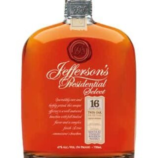 Buy Jefferson's Presidential Select 16 Year Old Twin Oak Straight Bourbon online