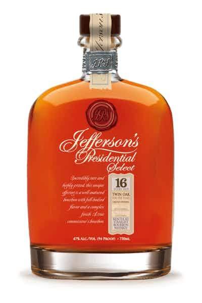 Buy Jefferson's Presidential Select 16 Year Old Twin Oak Straight Bourbon online