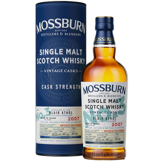 Buy Mossburn Single Malt Scotch Blair Athol Distillery Vintage Casks No.3 10 Yr online