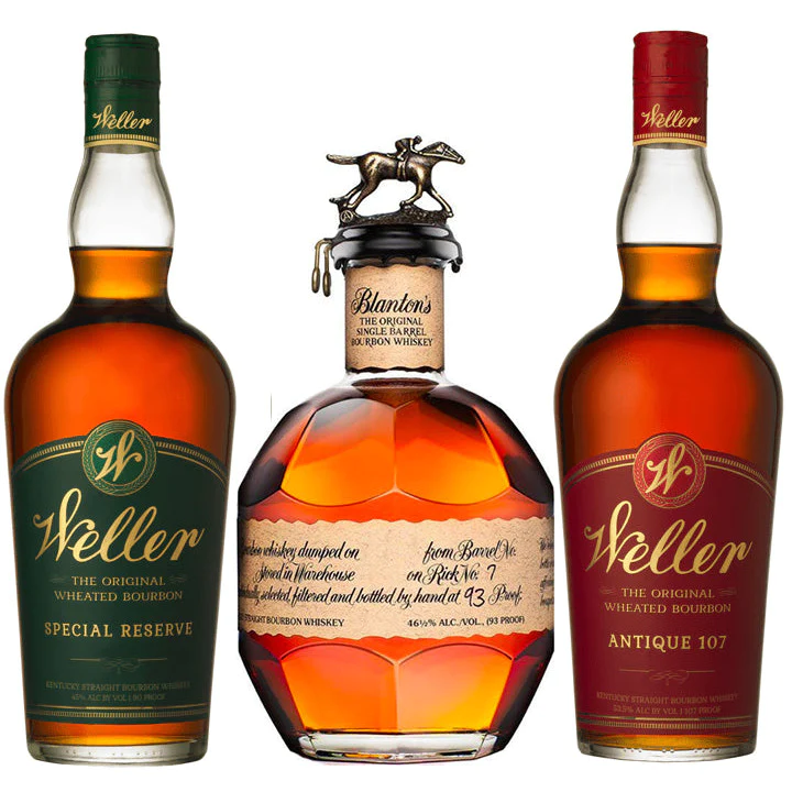 Buy W.L. Weller Special Reserve & Blanton's Bourbon & W.L. Weller Antique 107 Bundle online